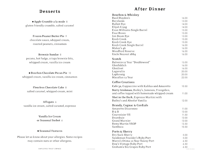 Menu Lucky 32 Southern Kitchen - 8