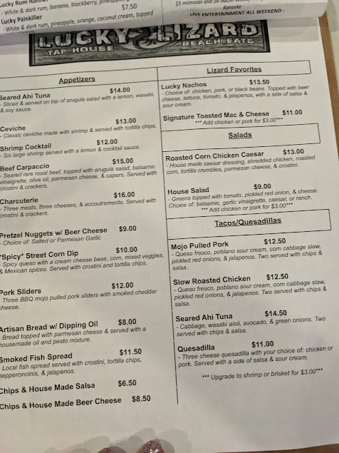 Menu Lucky Lizard Tap House - 2