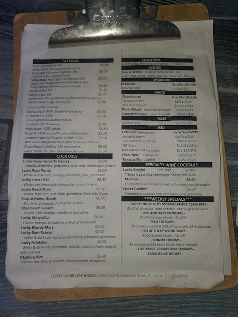 Menu Lucky Lizard Tap House - 4