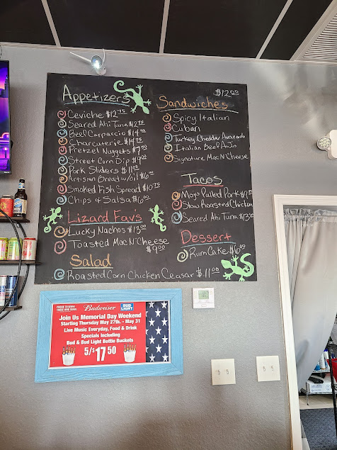 Menu Lucky Lizard Tap House - 5