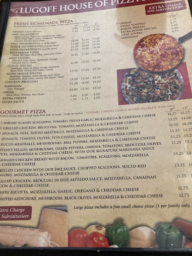 Menu Lugoff House Of Pizza Subs - 5