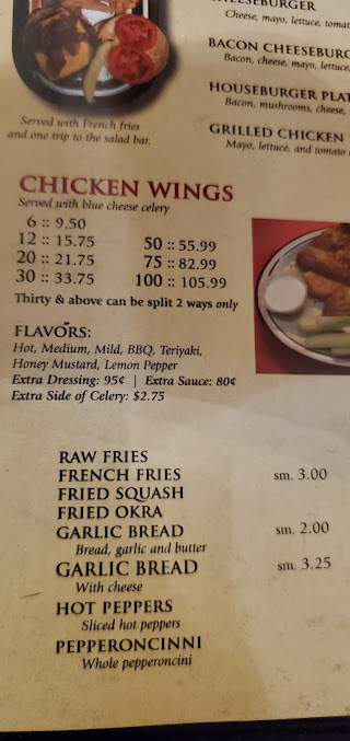 Menu Lugoff House Of Pizza Subs - 8