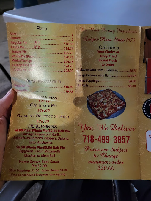 Menu Luigi's Pizza - 2