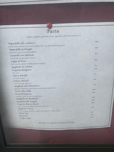 Menu Luliano’s - 0