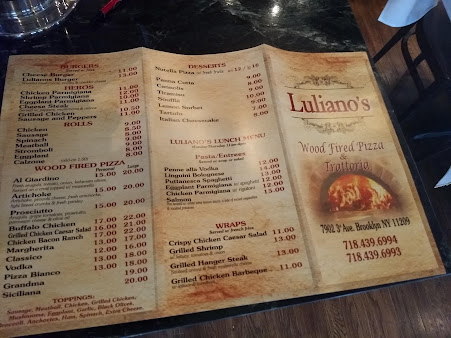 Menu Luliano’s - 2