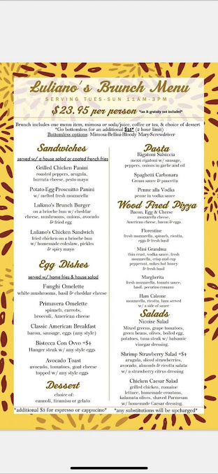 Menu Luliano’s - 7