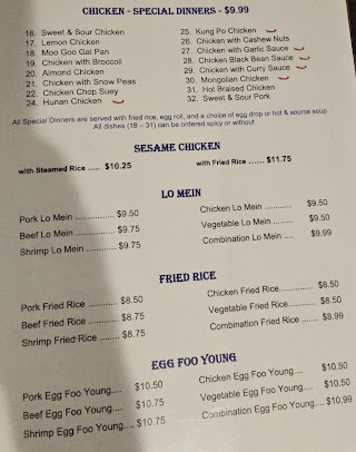 Menu Lung Fung Chinese Restaurant 2 - 1