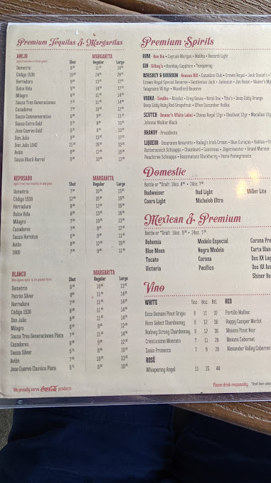 Menu Lupe Tortilla Mexican Restaurant - 7