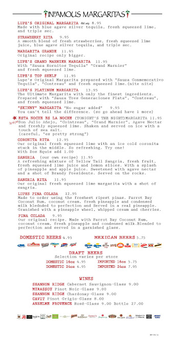 Menu Lupe Tortilla - 2
