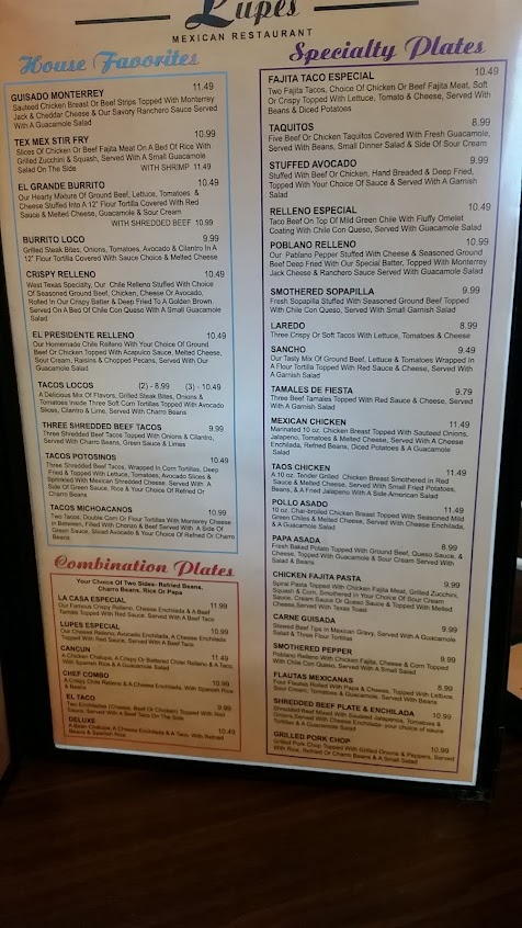 Menu Lupes Ii In Vernon - 5