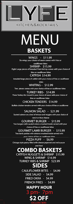 Menu Lyfe Kitchen And Kocktails - 0