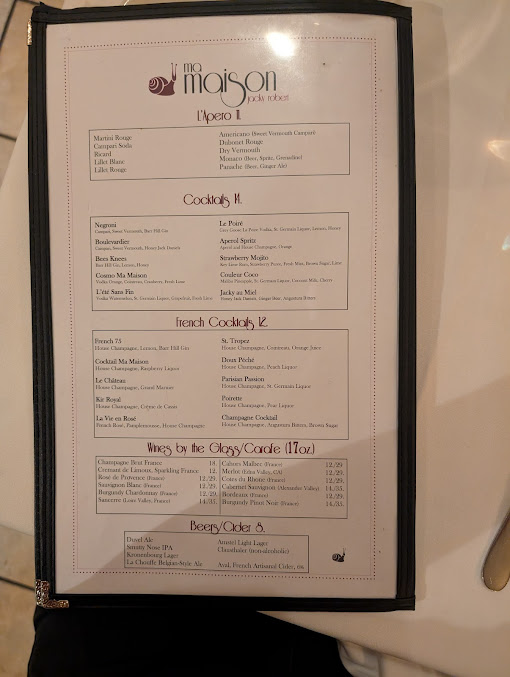 Menu Ma Maison - 0