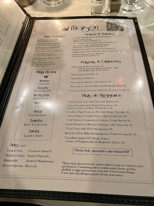 Menu Ma Maison - 9
