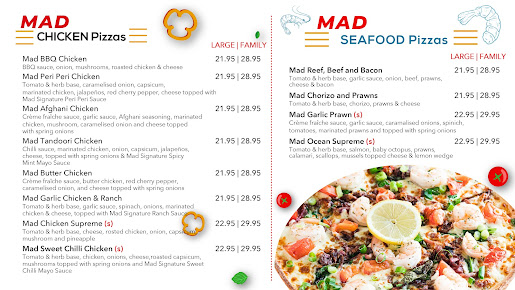 Menu Mad Toppings Randwick Pizza - 1