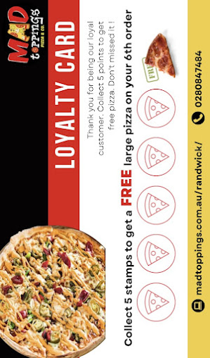 Menu Mad Toppings Randwick Pizza - 4