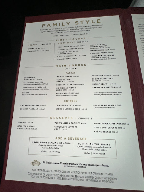 Menu Maggianos Little Italy Dallas - 2