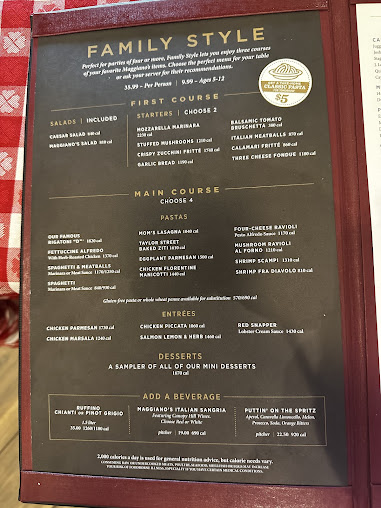 Menu Maggianos Little Italy Dallas - 3