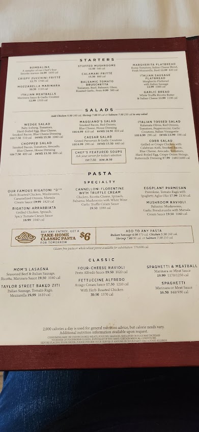 Menu Maggianos Little Italy Dallas - 4
