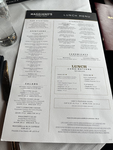 Menu Maggiano's Little Italy - 1