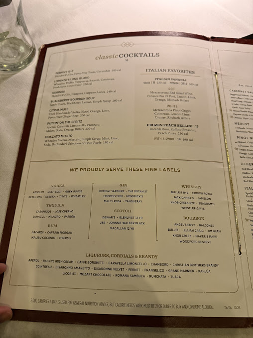 Menu Maggiano's Little Italy - 5