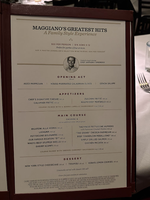 Menu Maggiano's Little Italy - 9
