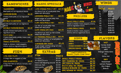 Menu Magic Wings And Things - 0