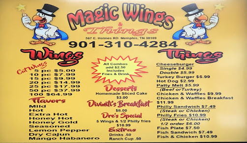 Menu Magic Wings And Things - 1