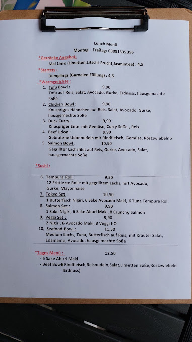 Menu Mai Kudamm Restaurant - 1