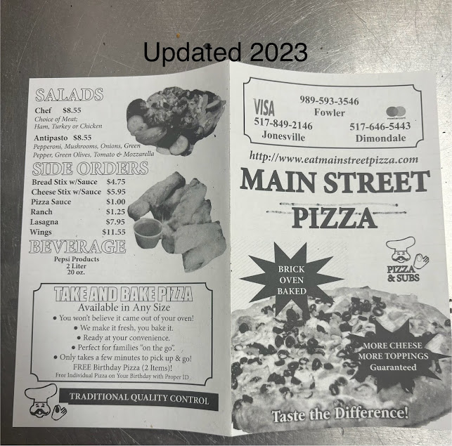 Menu Main Street Pizza Dimondale - 3