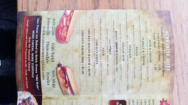 Menu Main Street Pizza Jonesville - 2
