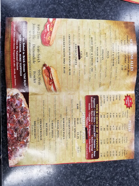 Menu Main Street Pizza Jonesville - 4