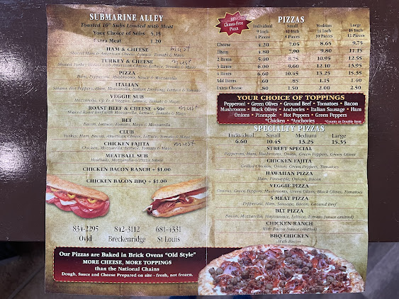 Menu Main Street Pizza Ovid - 2