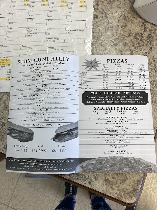 Menu Main Street Pizza Ovid - 3