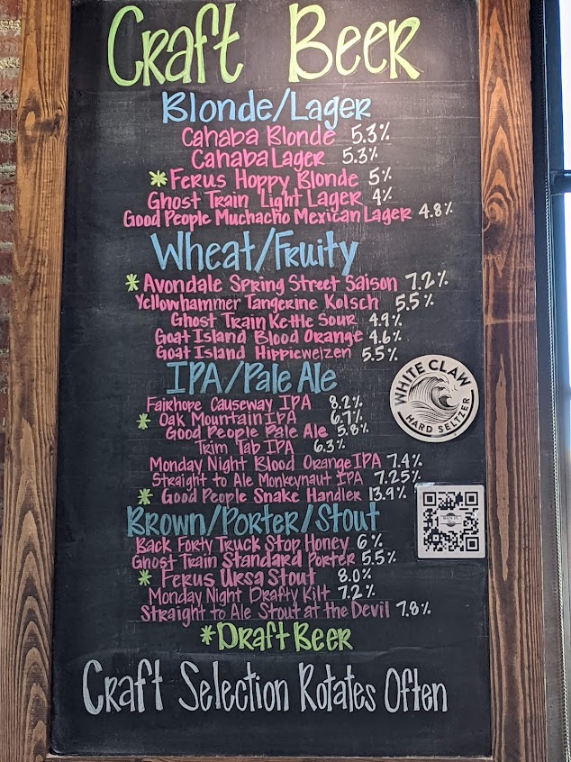 Menu Main Street Tavern Montevallo - 5