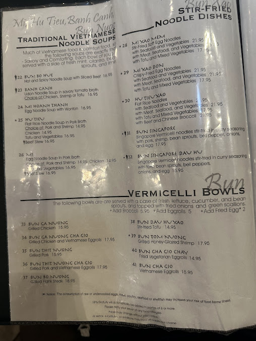 Menu Mai's Restaurant - 7