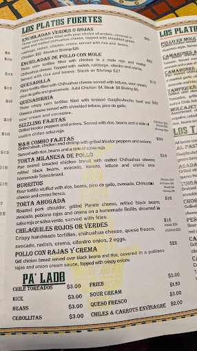 Menu Maiz Barro Mexican Grill Cantina - 2
