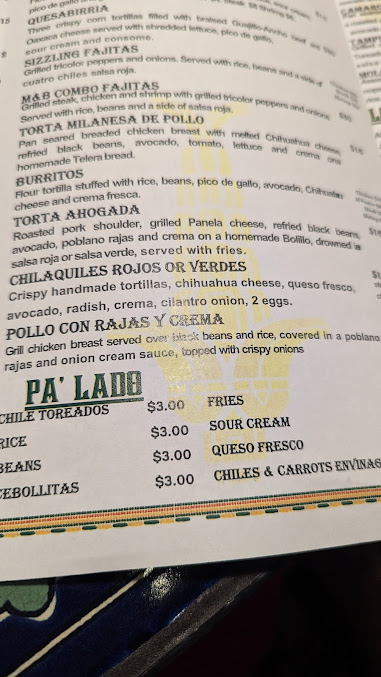 Menu Maiz Barro Mexican Grill Cantina - 3