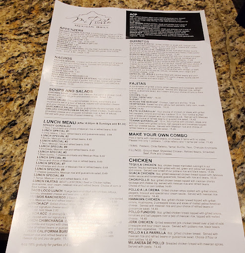 Menu Ma'luz Mexican Grill (Mi Pueblo) - 1