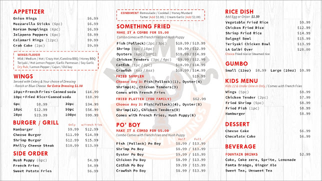 Menu Mamas Crawfish N Wings - 1