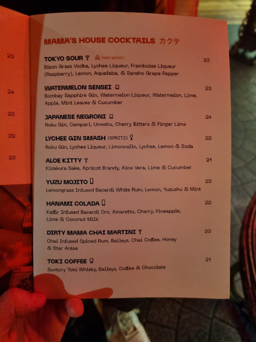 Menu Mamasaan Bondi - 1