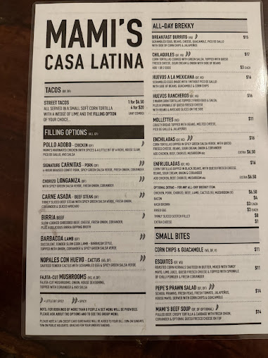 Menu Mamis Bondi - 1