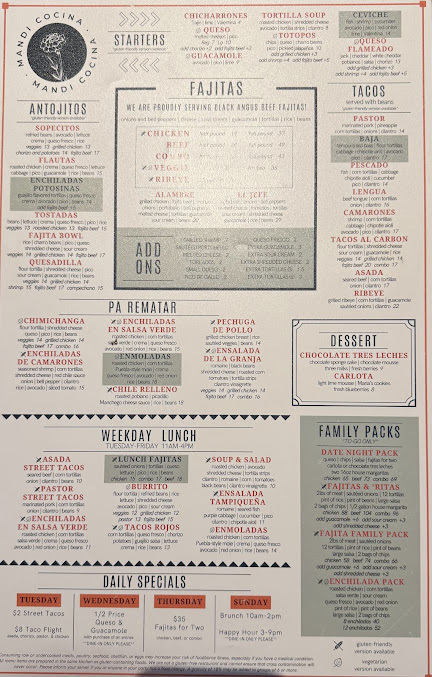 Menu Mandi Cocina Mexicana - 0