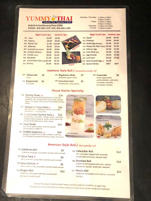 Menu Manee Thai Cuisine Bar Frisco - 3