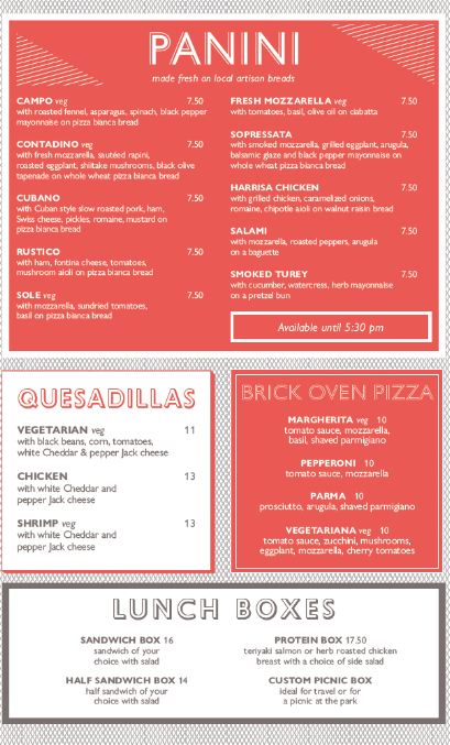 Menu Mangia 23Rd Downtown Italian Food Events Corporate Catering - 2
