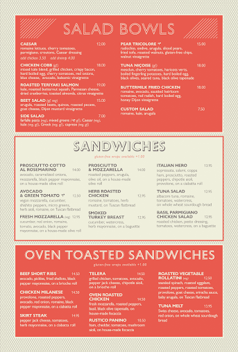 Menu Mangia 23Rd Downtown Italian Food Events Corporate Catering - 3