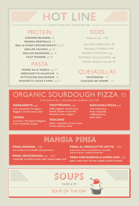 Menu Mangia 23Rd Downtown Italian Food Events Corporate Catering - 4