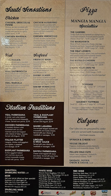 Menu Mangia Mangia Italian Kitchen - 1