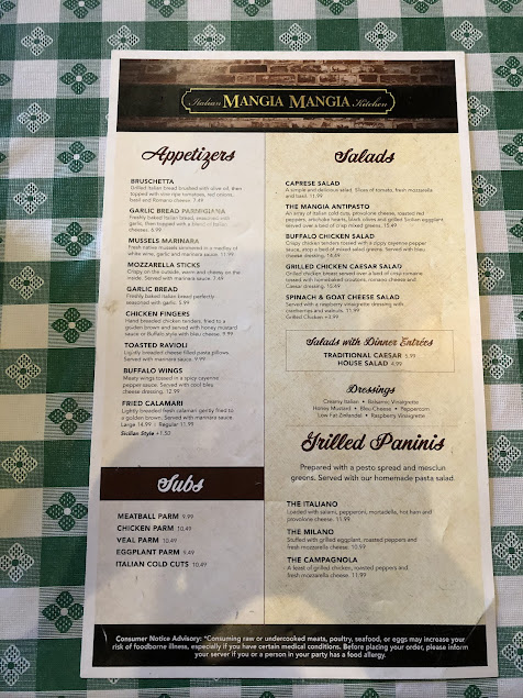 Menu Mangia Mangia Italian Kitchen - 3