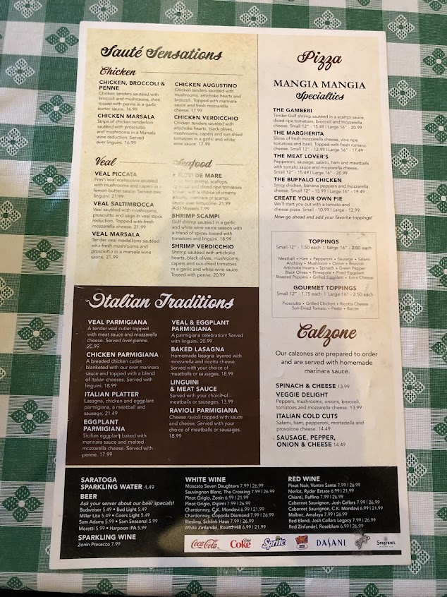 Menu Mangia Mangia Italian Kitchen - 5