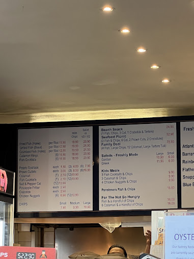 Menu Manly Fish Market - 9